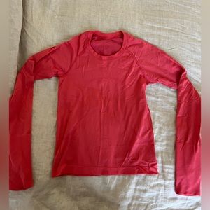 Fun Lululemon PINK swiftly long sleeve